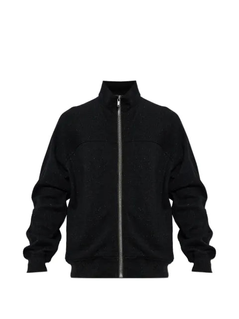 Rick Owens stand-up collar zip-up sweater