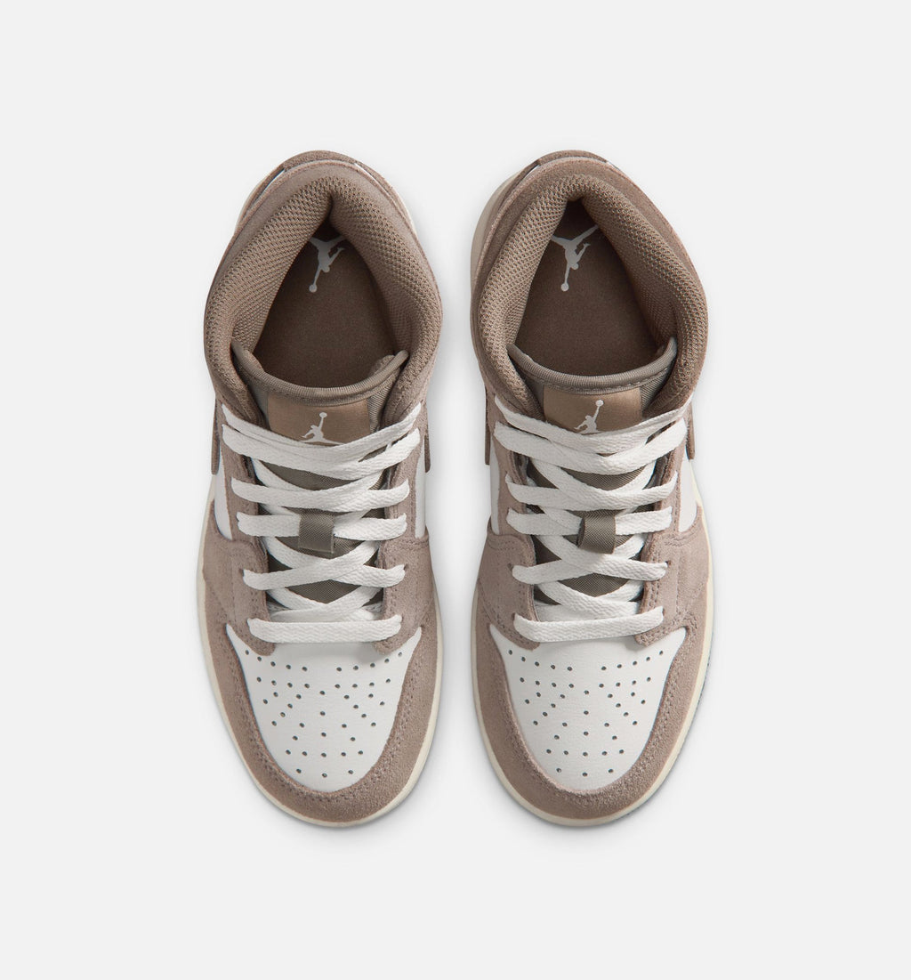 Air Jordan 1 Mid “Enigma Stone” Grade School Lifestyle Shoes