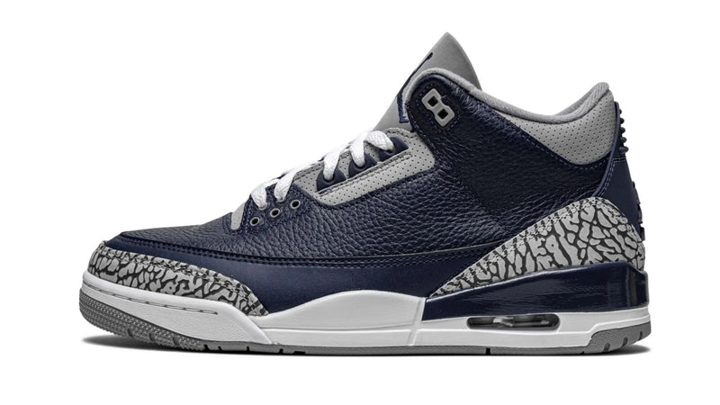 Air Jordan 3 Retro 'Georgetown' – Hoya Blue & Stealth Grey AJ3 Honoring Georgetown University’s Basketball Legacy & Patrick Ewing’s Roots